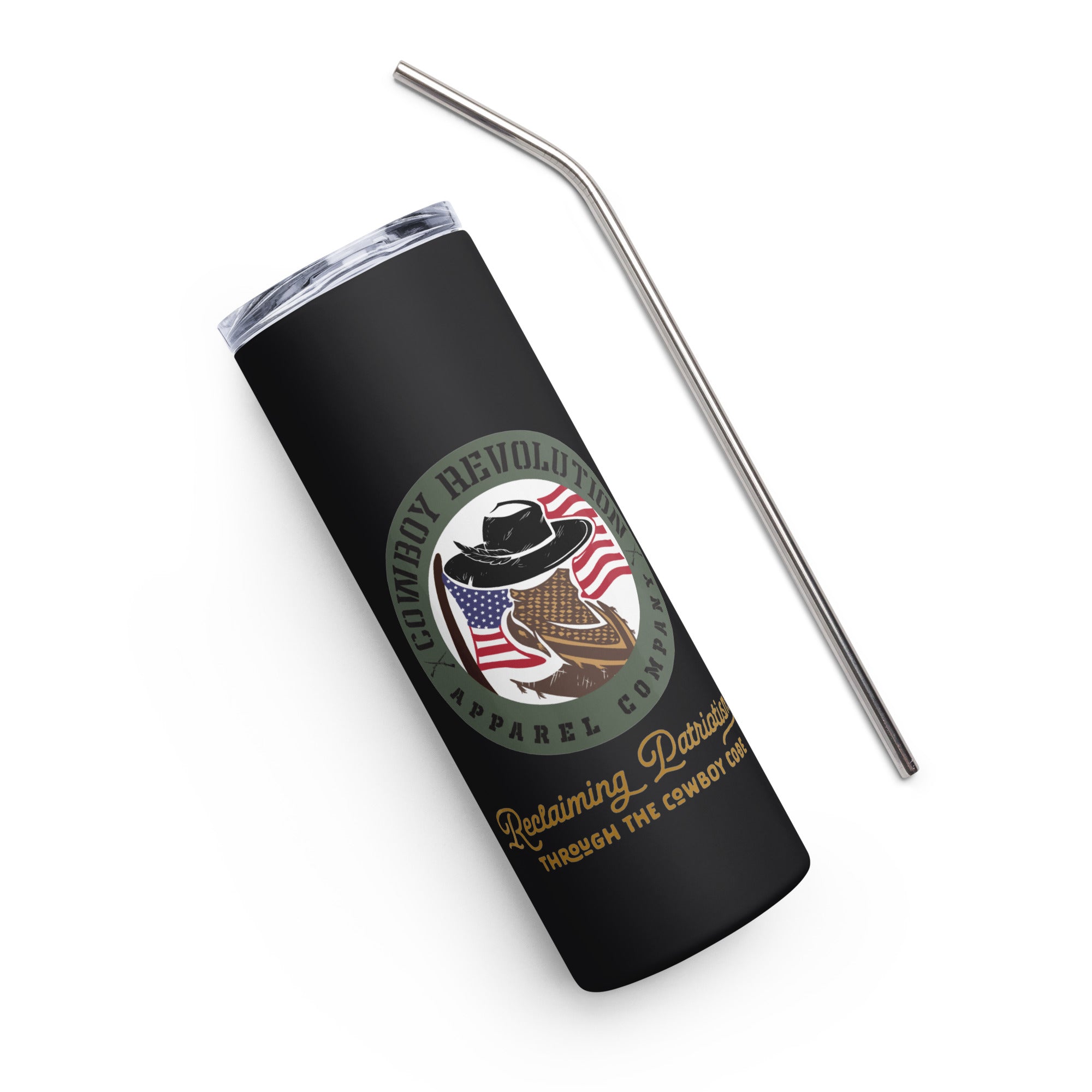 "Reclaim Patriotism" Cowboy Revolution 20 oz. Stainless Steel Tumbler