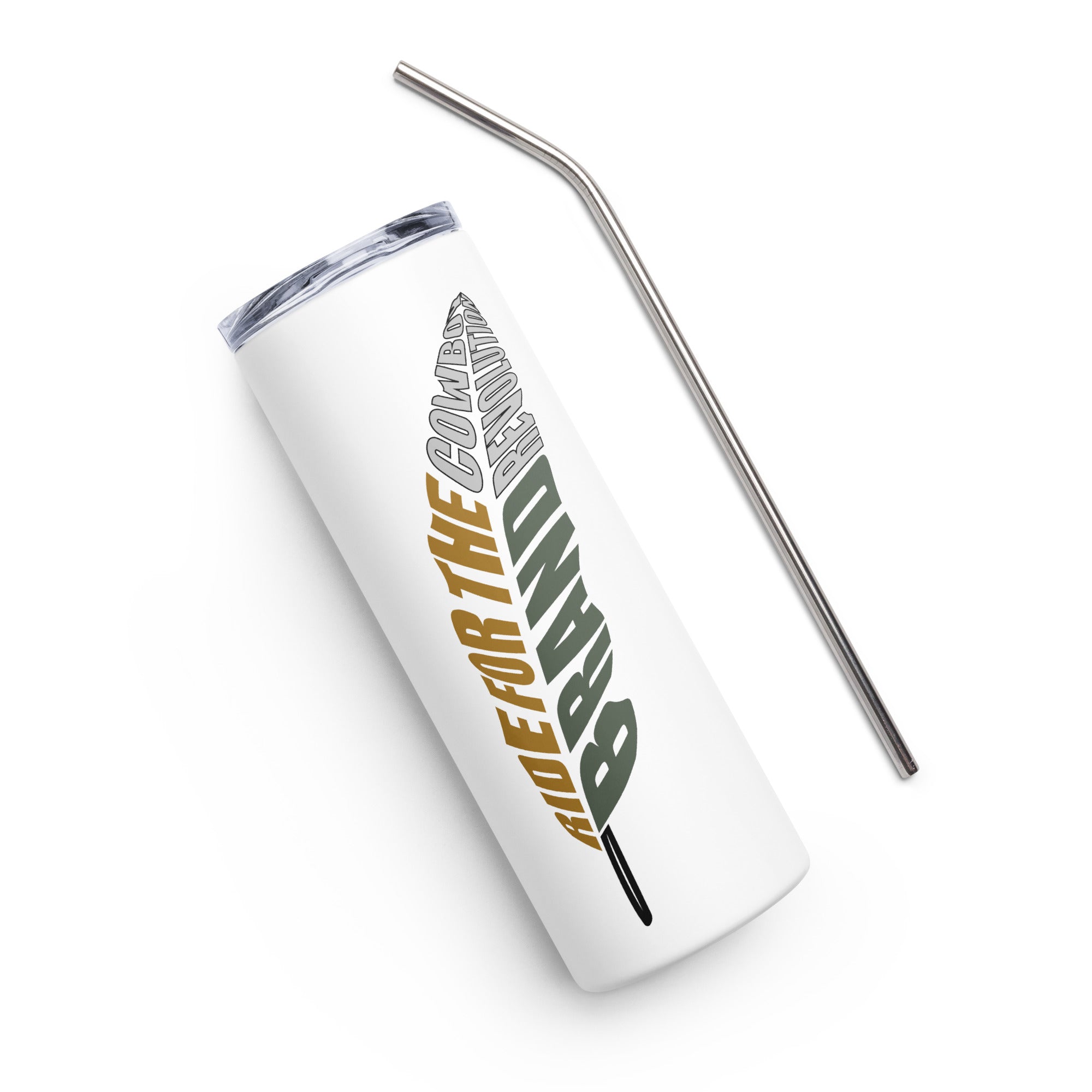 "Ride For The Brand" Cowboy Revolution 20 oz. Stainless Steel Tumbler