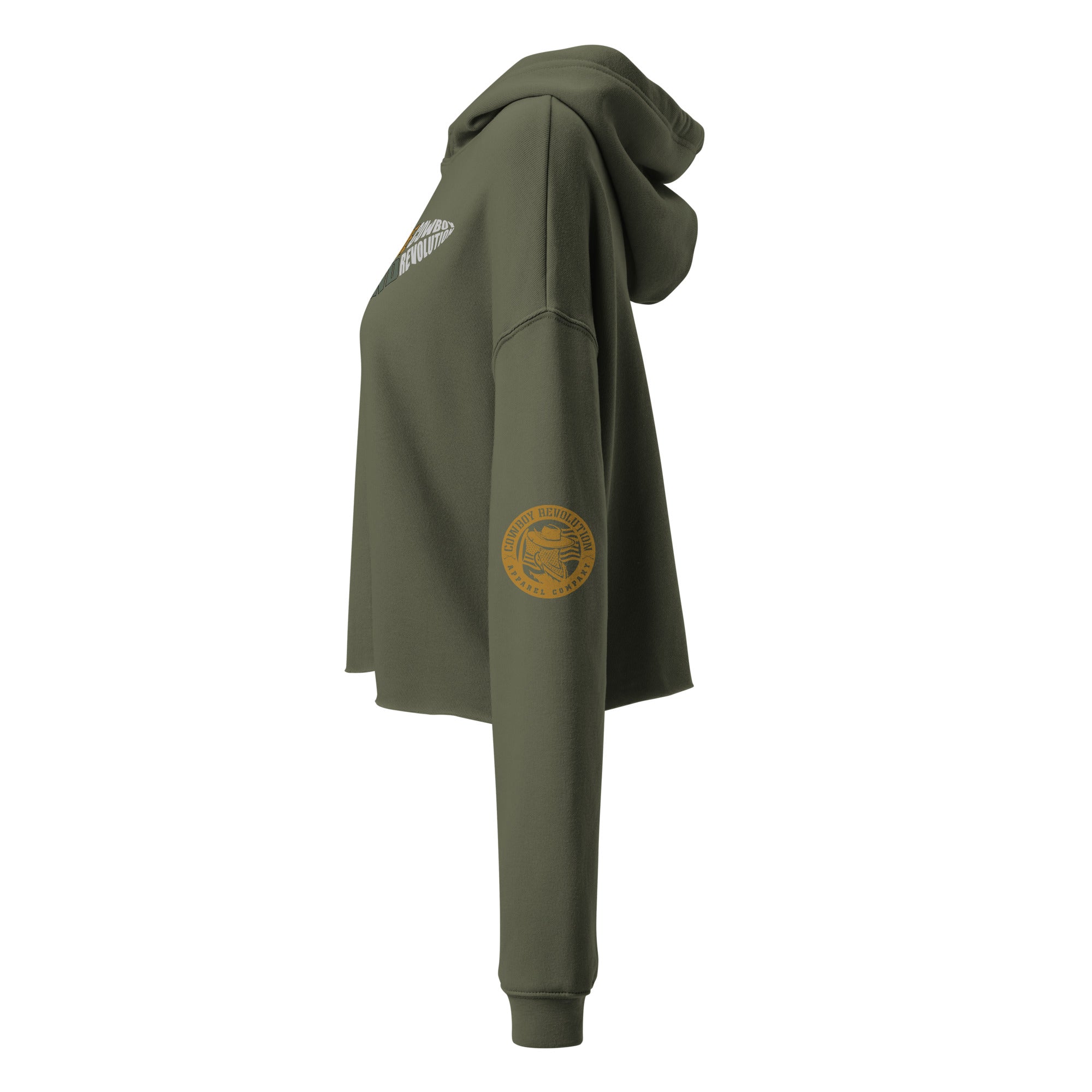 "Ride For The Brand" Cowboy Revolution Women's Crop Hoodie