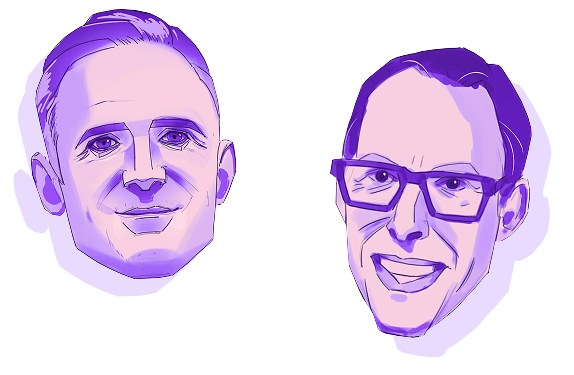 Podcast Host headshots together